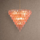 Asti Tiered Chandelier - ∅ 31.9″ x H 29.5″Amber & NickelBlushlighting