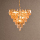 Asti Tiered Chandelier - ∅ 31.9″ x H 29.5″Amber & GoldBlushlighting