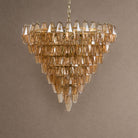 Asti Tiered Chandelier - ∅ 31.9″ x H 29.5″Amber & NickelBlushlighting