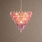 Asti Tiered Chandelier - ∅ 31.9″ x H 29.5″Amber & GoldBlushlighting