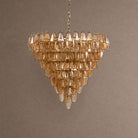 Asti Tiered Chandelier - ∅ 31.9″ x H 29.5″Amber & GoldBlushlighting
