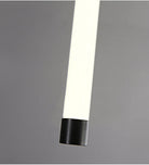 Modern Long Chandelier For Staircase Black/Gold/Silver Seus Lighting