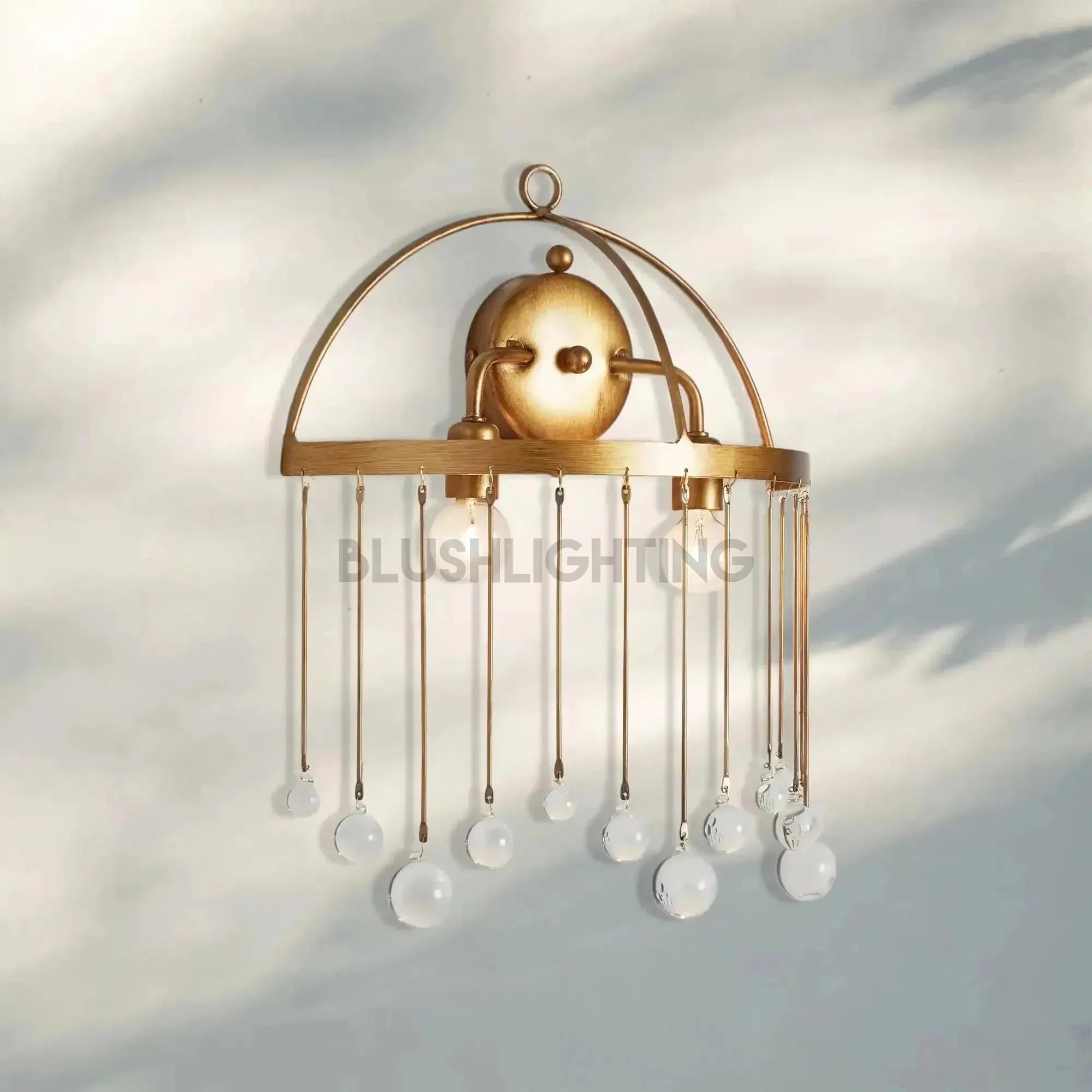 Aubrey 2 - Light Wall Sconce - BrassBlushlighting