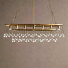 Aubrey 7 Light Oval Chandelier - BrassBlushlighting