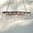 Aubrey 7 Light Oval Chandelier - BrassBlushlighting