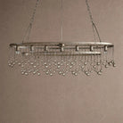 Aubrey 7 Light Oval Chandelier - BlackBlushlighting