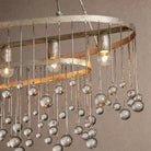 Aubrey 7 Light Oval Chandelier - BlackBlushlighting