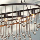 Aubrey 7 Light Oval Chandelier - BrassBlushlighting