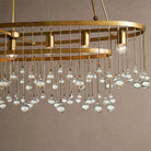Aubrey 7 Light Oval Chandelier - BlackBlushlighting