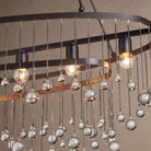 Aubrey 7 Light Oval Chandelier - BlackBlushlighting
