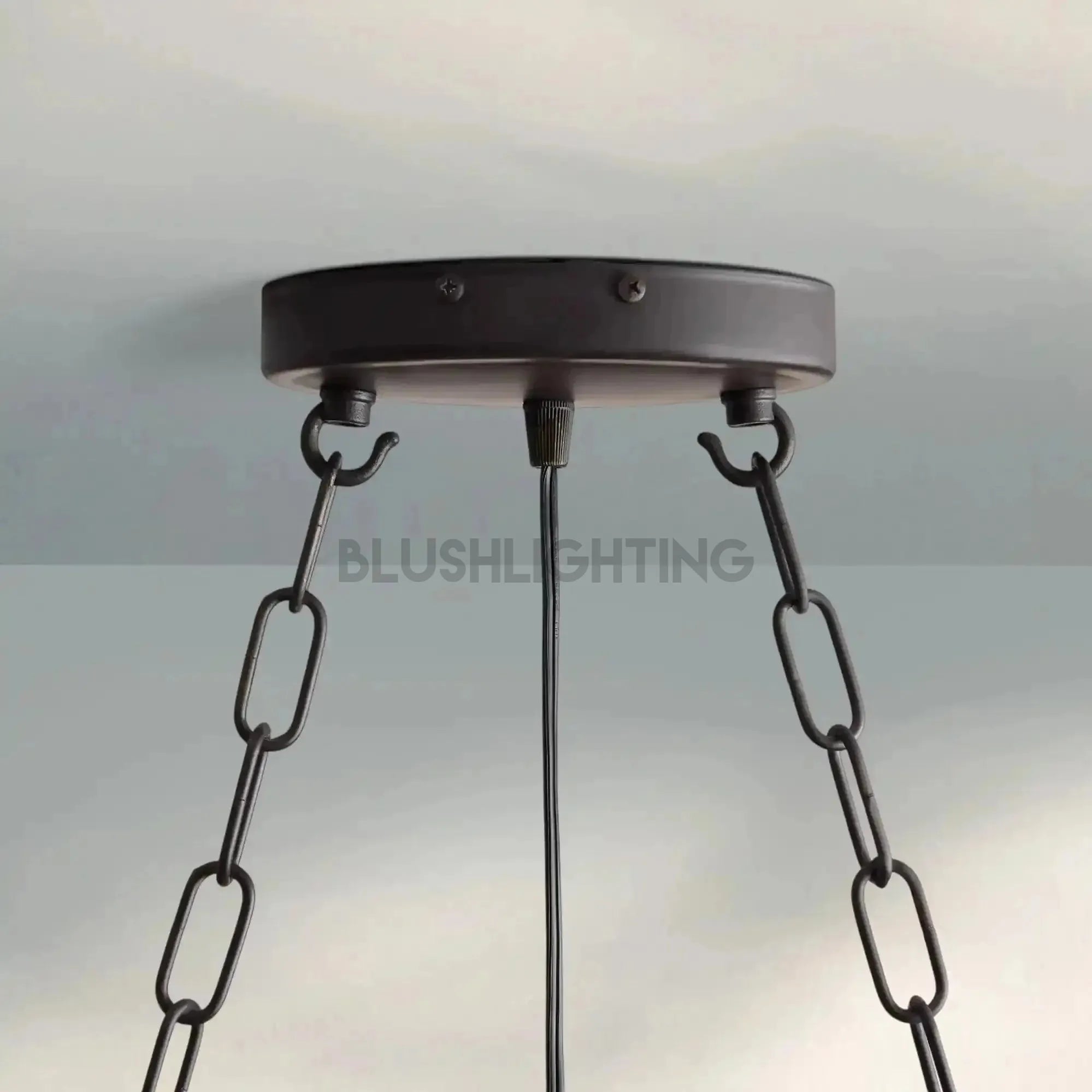 Aubrey 7 Light Oval Chandelier - BrassBlushlighting