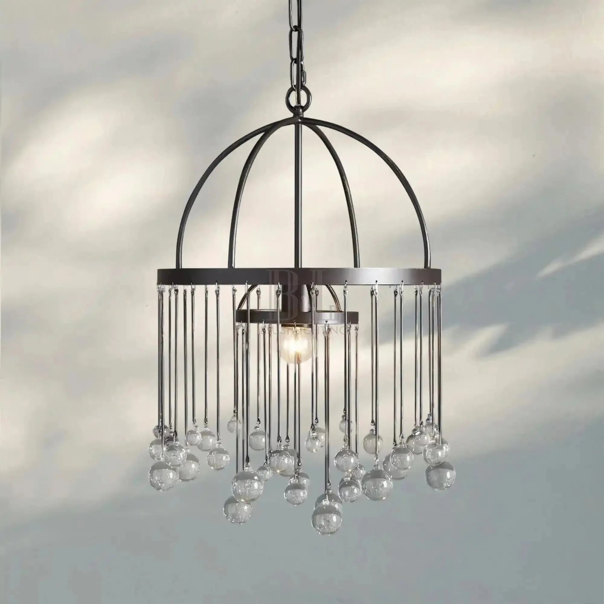 Aubrey Modern Crystal Ball Pendant Lamp - Blushlighting