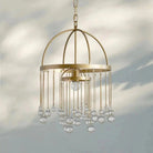 Aubrey Modern Crystal Ball Pendant Lamp - BrassBlushlighting