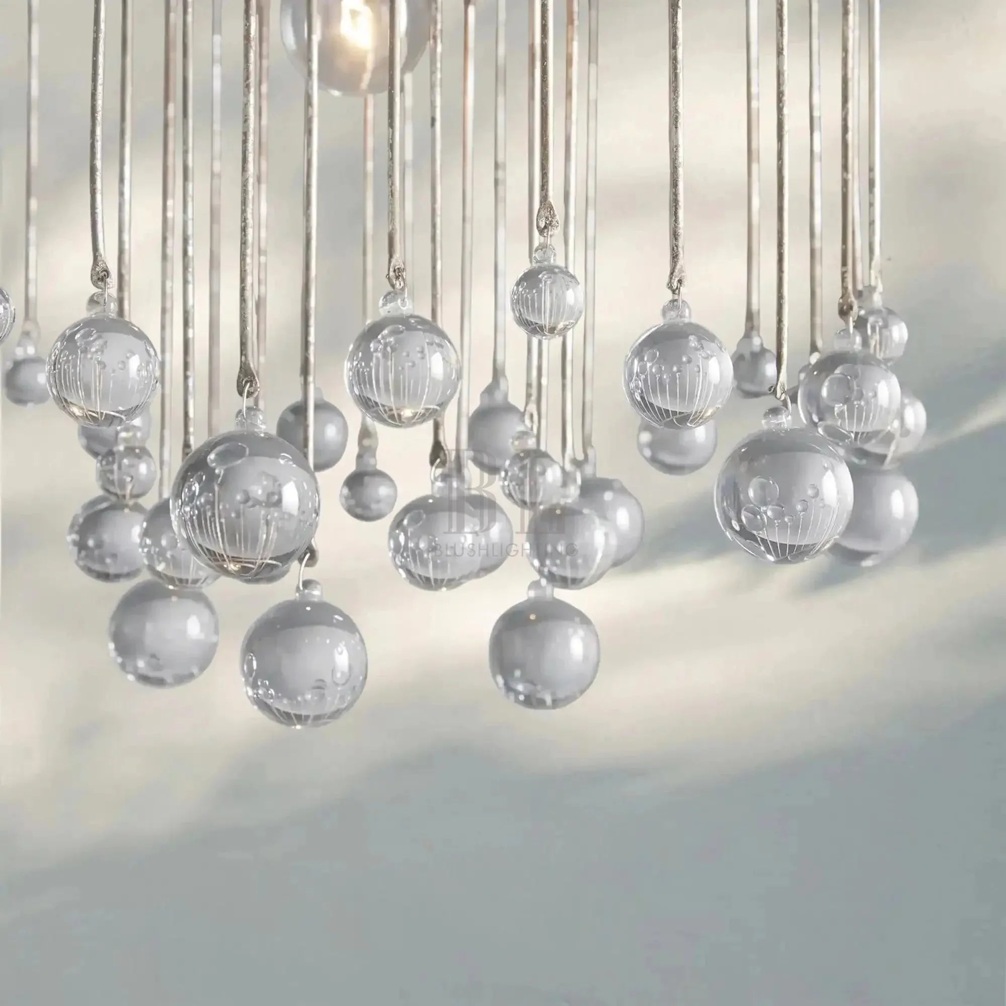 Aubrey Modern Crystal Ball Pendant Lamp - Blushlighting