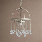 Aubrey Modern Crystal Ball Pendant Lamp - SilverBlushlighting