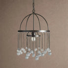 Aubrey Modern Crystal Ball Pendant Lamp - BlackBlushlighting