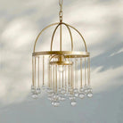 Aubrey Modern Crystal Ball Pendant Lamp - SilverBlushlighting