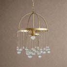 Aubrey Modern Crystal Ball Pendant Lamp - BrassBlushlighting