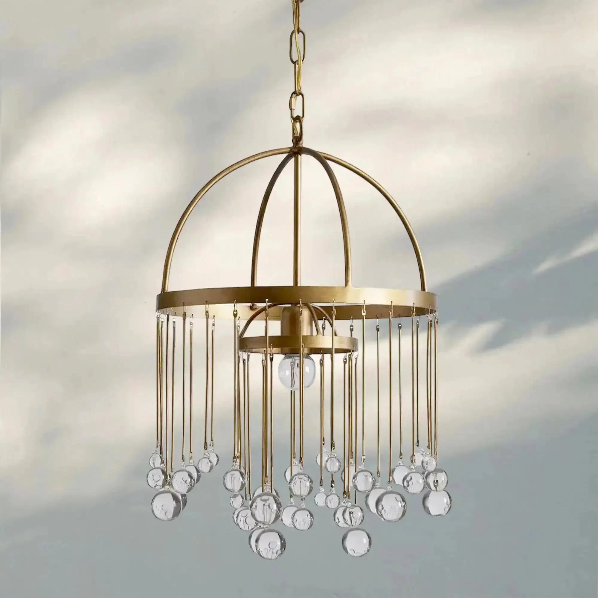 Aubrey Modern Crystal Ball Pendant Lamp - Blushlighting