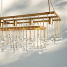 Aubrey Rectangular Chandelier 47''60'' - 60‘’SilverBlushlighting