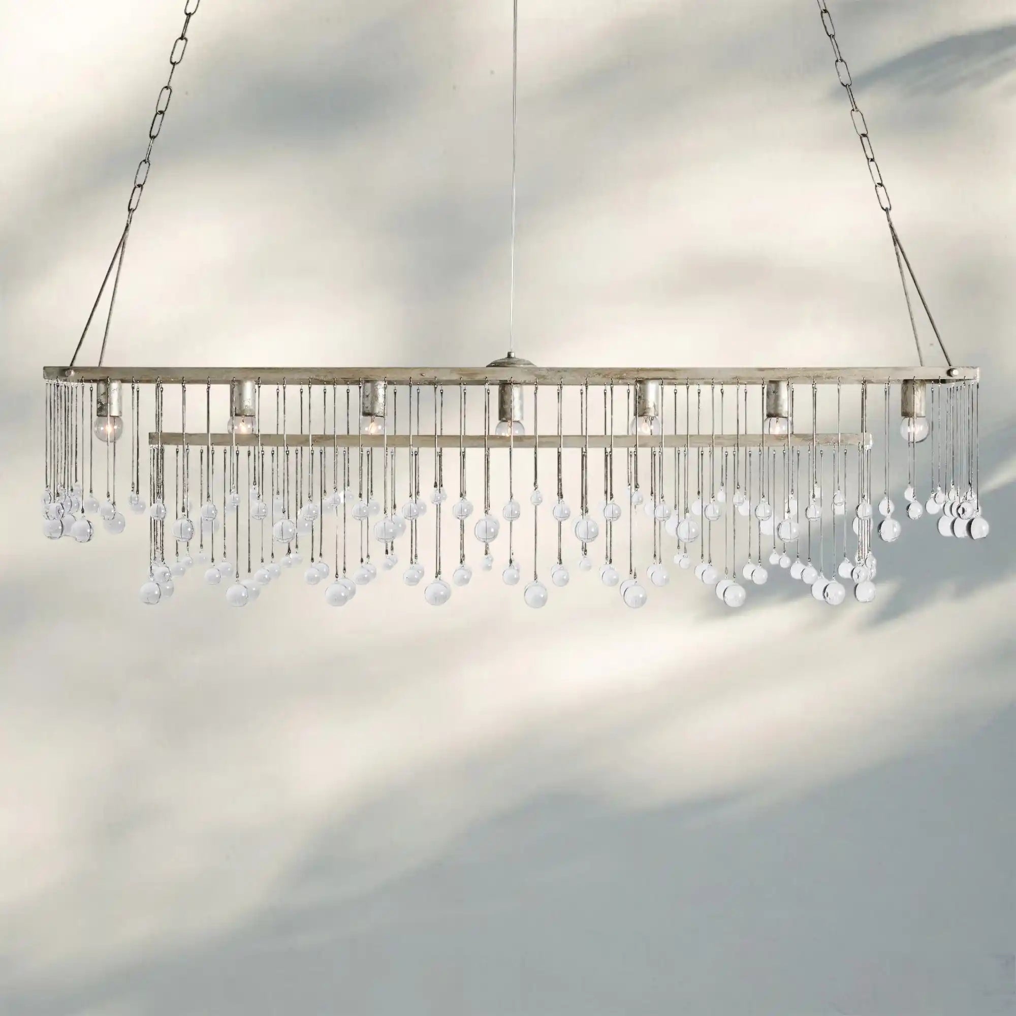 Aubrey Rectangular Chandelier 47''60'' - Blushlighting
