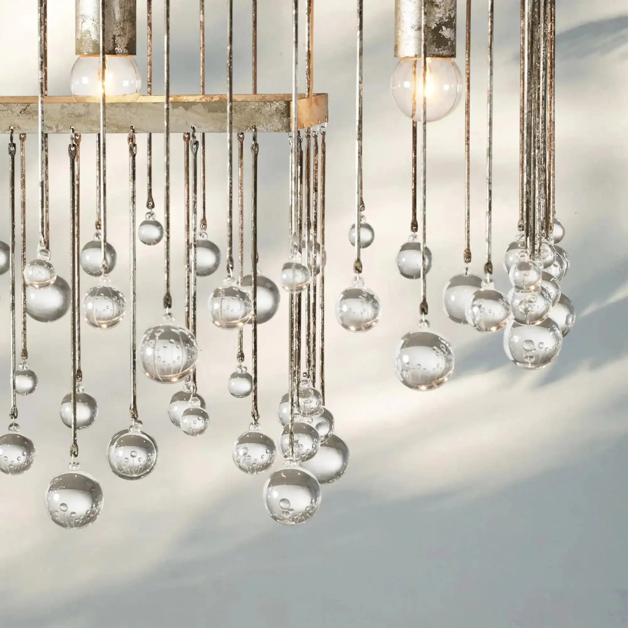 Aubrey Rectangular Chandelier 47''60'' - Blushlighting