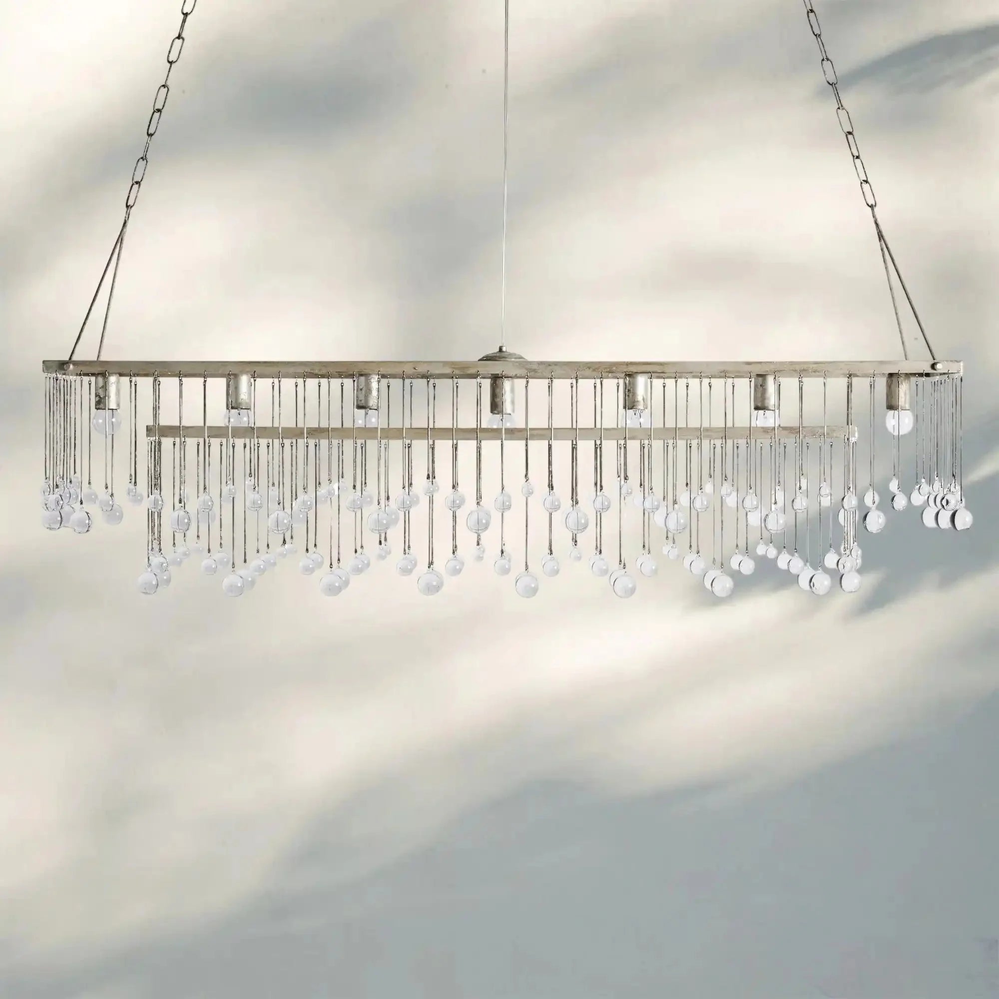 Aubrey Rectangular Chandelier 47''60'' - Blushlighting