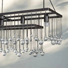 Aubrey Rectangular Chandelier 47''60'' - 60‘’SilverBlushlighting