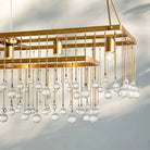 Aubrey Rectangular Chandelier 47''60'' - 60‘’SilverBlushlighting