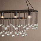 Aubrey Rectangular Chandelier 47''60'' - 47‘’SilverBlushlighting