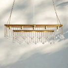 Aubrey Rectangular Chandelier 47''60'' - 47‘’BrassBlushlighting