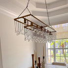 Aubrey Rectangular Chandelier 47''60'' - Blushlighting