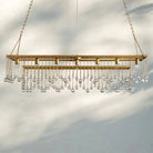 Aubrey Rectangular Chandelier 47''60'' - 60‘’SilverBlushlighting