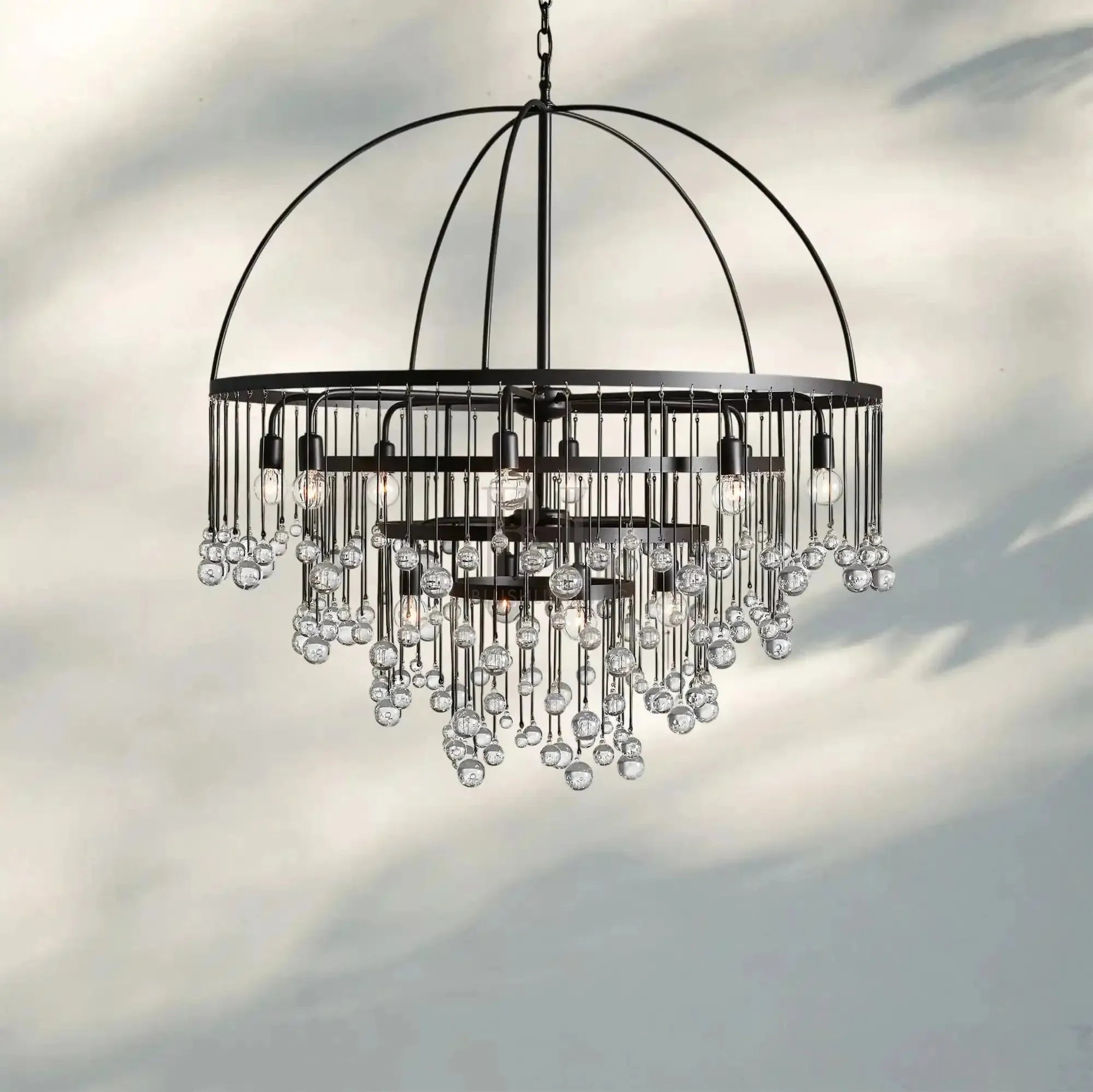 Aubrey Round Chandelier - Blushlighting