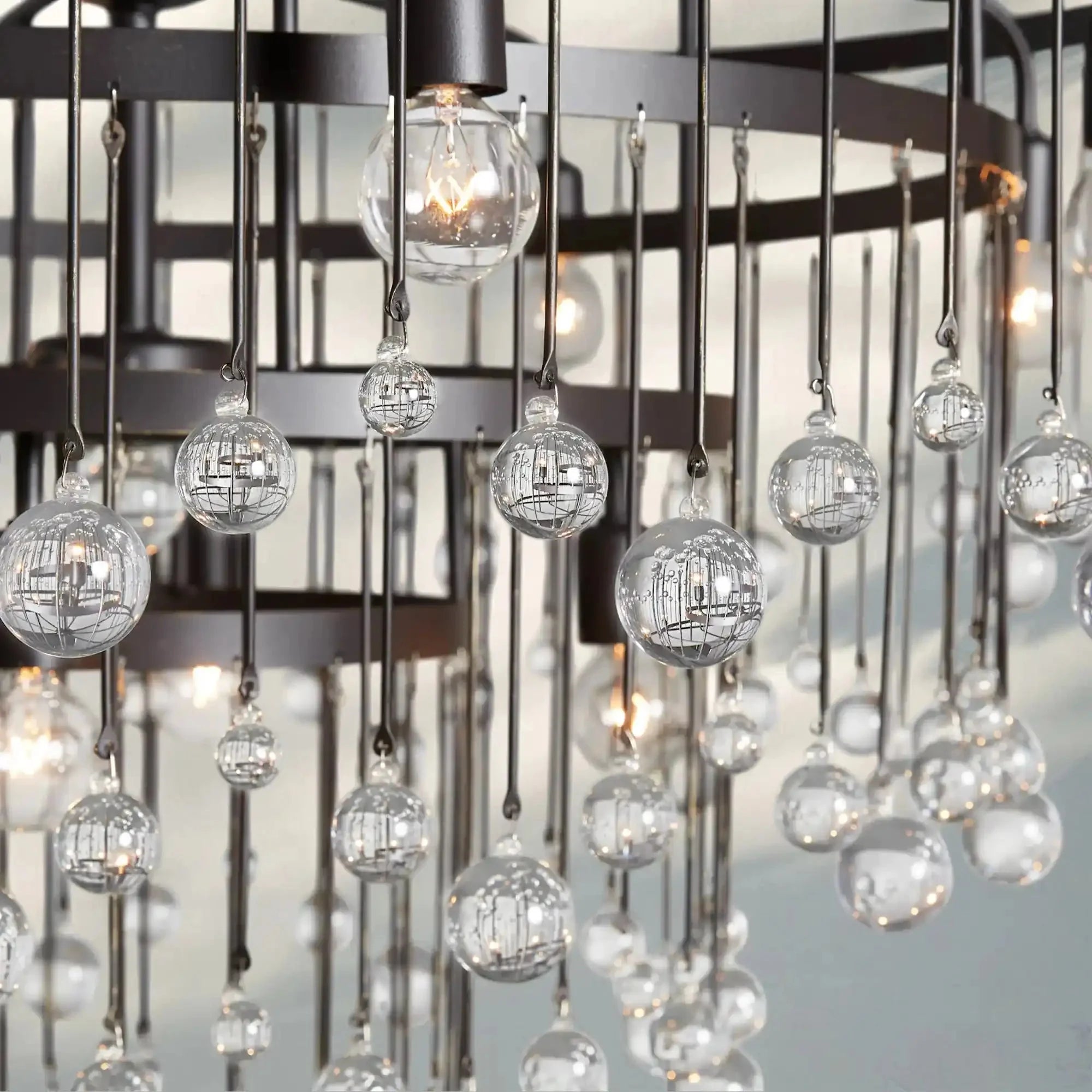 Aubrey Round Chandelier - Blushlighting