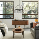Aubrey Round Chandelier - 2 - Tier 5 - LightBrassBlushlighting