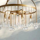 Aubrey Round Chandelier - 2 - Tier 5 - LightSilverBlushlighting