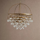 Aubrey Round Chandelier - 4-Tier 8-LightBrassBlushlighting