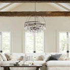 Aubrey Round Chandelier - 4 - Tier 8 - LightSilverBlushlighting