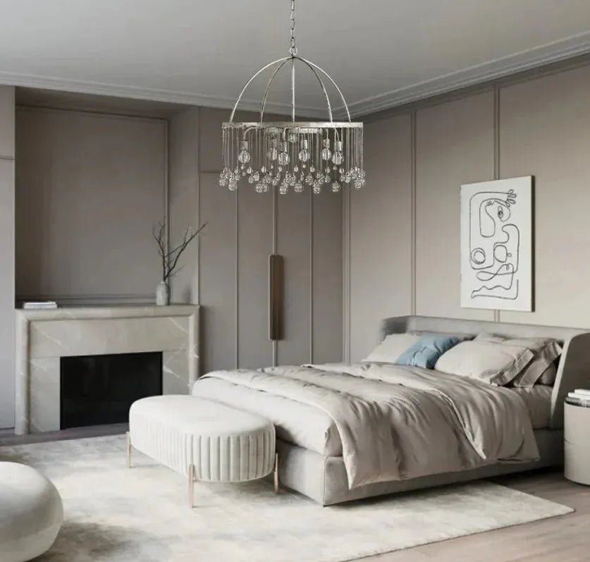 Aubrey Round Chandelier - 4 - Tier 8 - LightBronzeBlushlighting