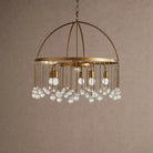 Aubrey Round Chandelier - 2-Tier 5-LightBrassBlushlighting