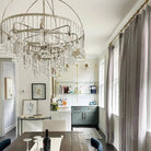 Aubrey Round Chandelier - 4 - Tier 8 - LightSilverBlushlighting