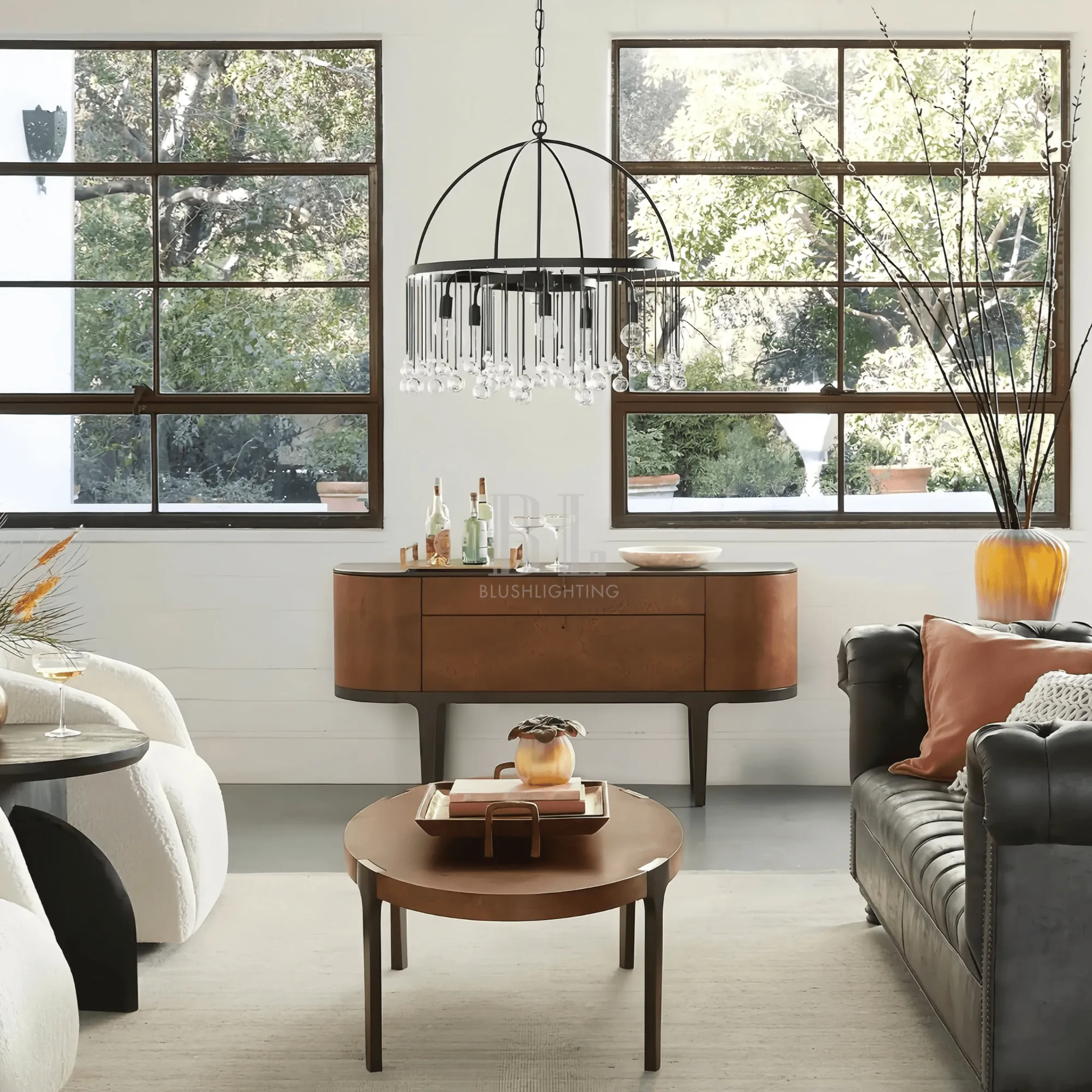 Aubrey Round Chandelier - Blushlighting