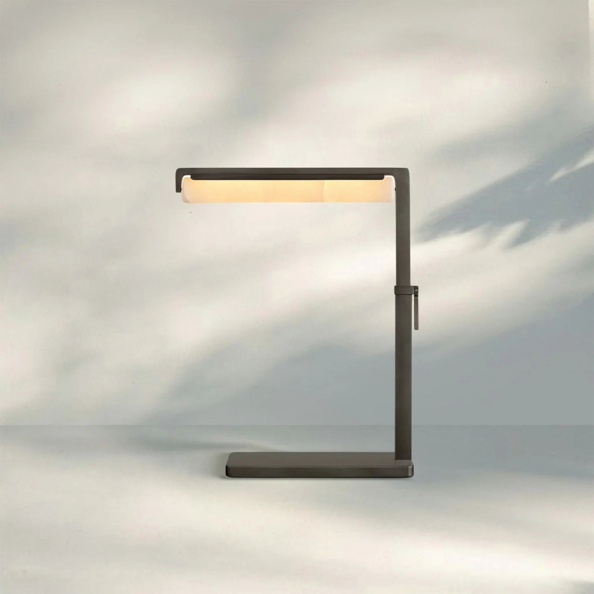 Auburn Alabaster Task Table Lamp - BronzeBlushlighting