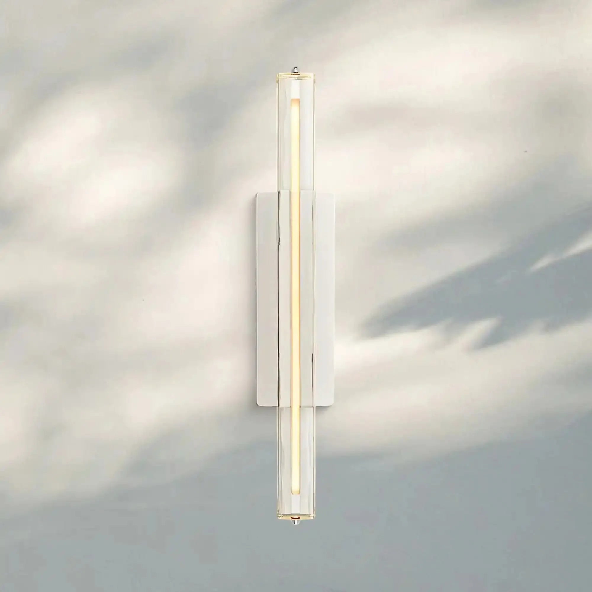 Auburn Crystal Single Wall Sconce - 25''NickelBlushlighting