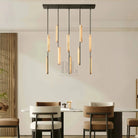 Auduban Alabaster Linear Chandelier 54''-