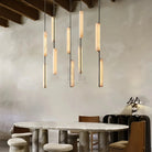 Auduban Alabaster Linear Chandelier 54''-