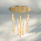 Auduban Alabaster Round Chandelier 24'' 40'' 56''-