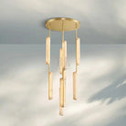 Auduban Alabaster Round Chandelier 24'' 40'' 56''-24‘’-Brass-