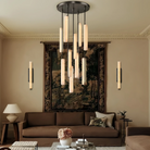 Auduban Alabaster Round Chandelier 24'' 40'' 56''-